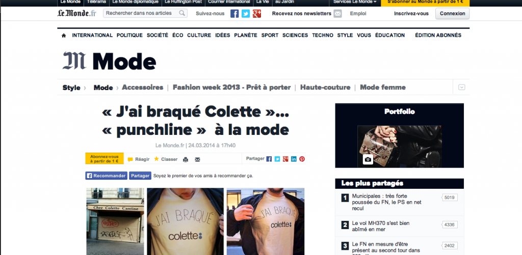 lemonde 1024x501 - "J'ai braqué Colette", l'histoire d'un buzz éclair