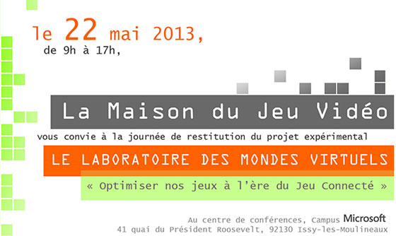 iim institut internet multimedia paris la defense optimisez nos jeux  - Conférence "Optimisez vos jeux à l'ère du jeu connecté" - Laboratoires des mondes virtuels