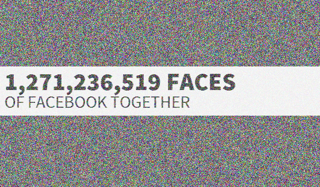 facesoffacebook1 - 1,2 milliards de photos de profils facebook ... sur une page web : Face of Facebook