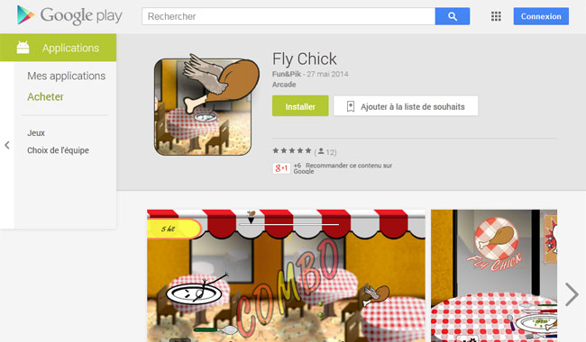 iim google play fly chick - Un jeu vidéo shooter 2D réalisé par des étudiants de l'IIM disponible sur Google Play