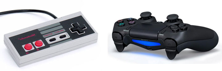 manettes comparatif - La tendance est au retrogaming !