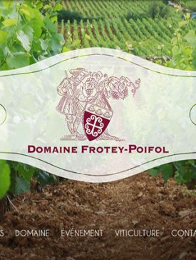 domaine frotey 275x364 - Le site vitrine du Domaine Frotey Poifol par les étudiants de l'axe Web et e-business