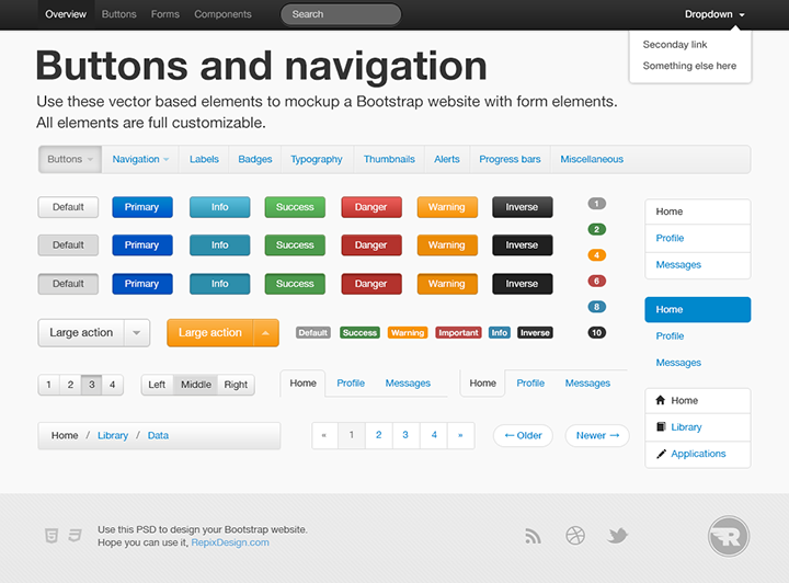 bootstrap interface - 5 thèmes Bootstrap gratuits pour réaliser un site de projet design et simple !