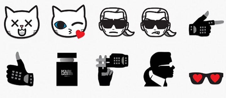 karl lagerfeld creates his own emoji app 8 - Stickers et Emojis : la nouvelle folie publicitaire des marques !