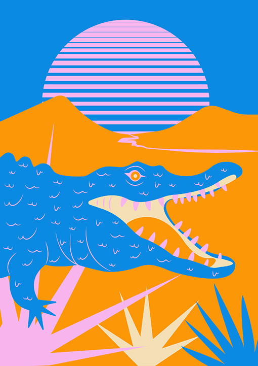 lea amati IIM flatdesign croco - Portfolio de Léa, promo 2022