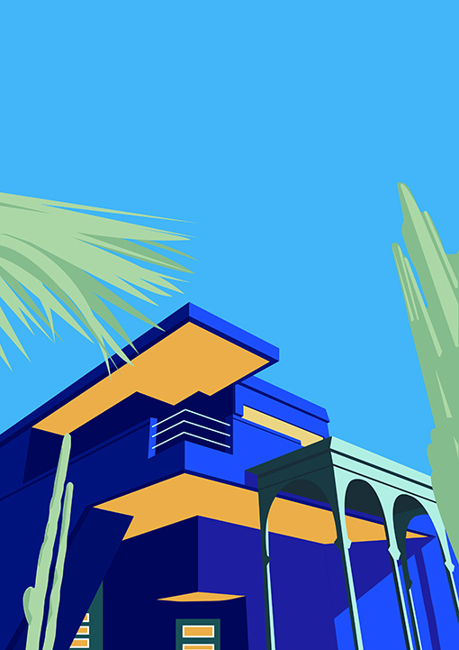 lea amati IIM flatdesign majorelle - Portfolio de Léa, promo 2022
