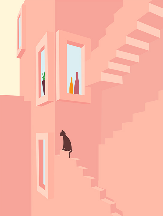 lea amati iim flatdesign escaliers1 - Portfolio de Léa, promo 2022