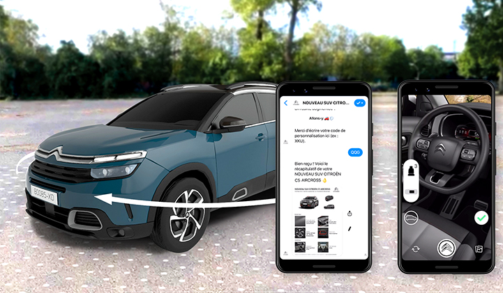 Atomic Digital Design Agency Creates The Very First AR Experience On Messenger Citroen SUV C5 aircross Atomic Digital Design - Atomic Digital Design Agency Creates The Very First AR Experience On Messenger