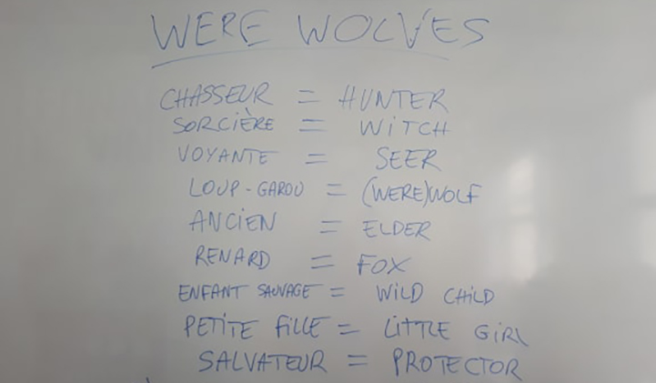 loups garous description anglais - Loups-Garous de Thiercelieux en anglais : une manière ludique d'improver son english