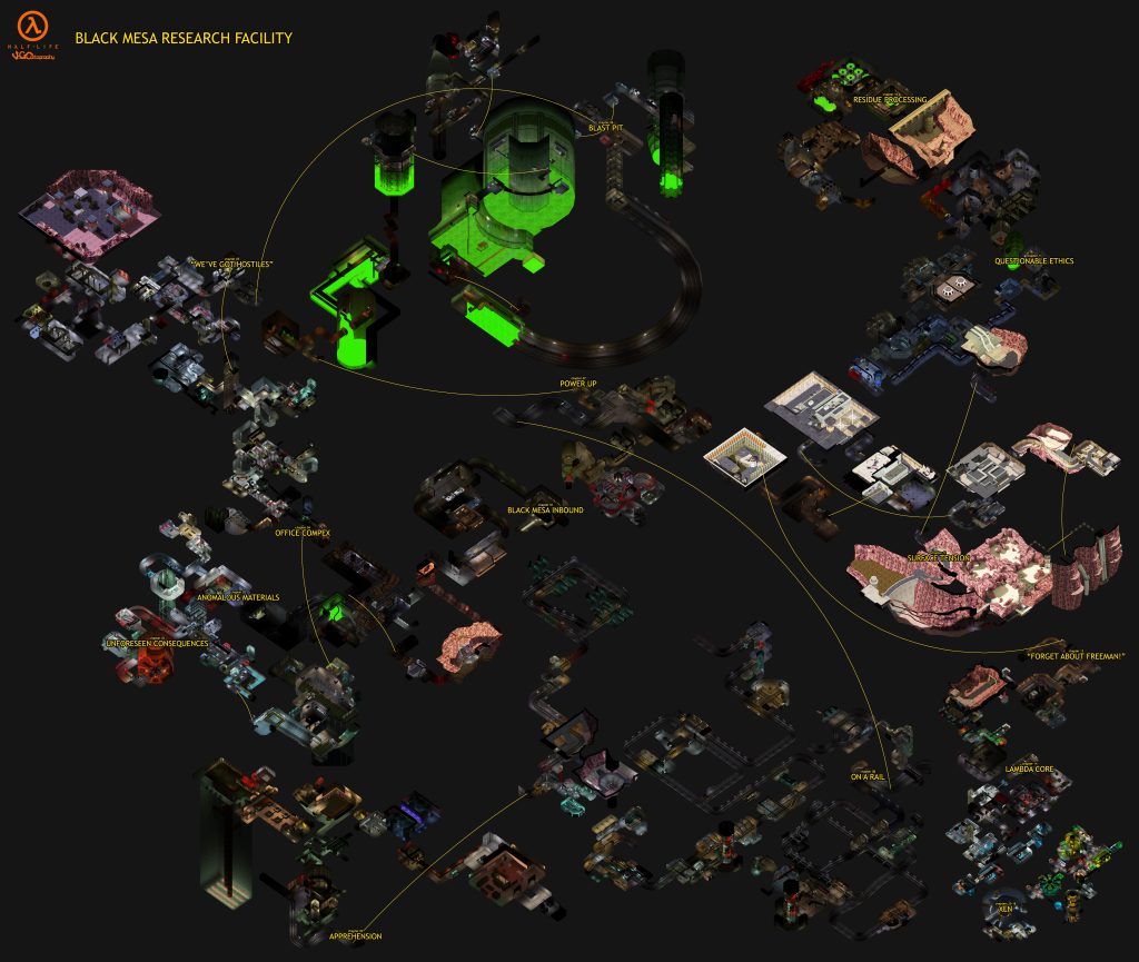 Map complète de Half Life