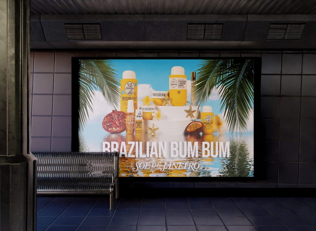 Carla GRIER mockup affiche 1 1 1024x751 - Sol de Janeiro, Nike, Levi's : Les affiches publicitaires des étudiants en Création & Design !