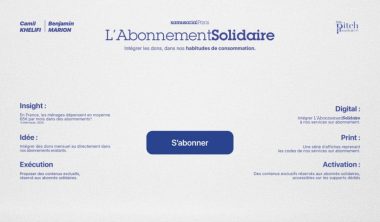 Mlle Pitch Awards projet étudiant mastère