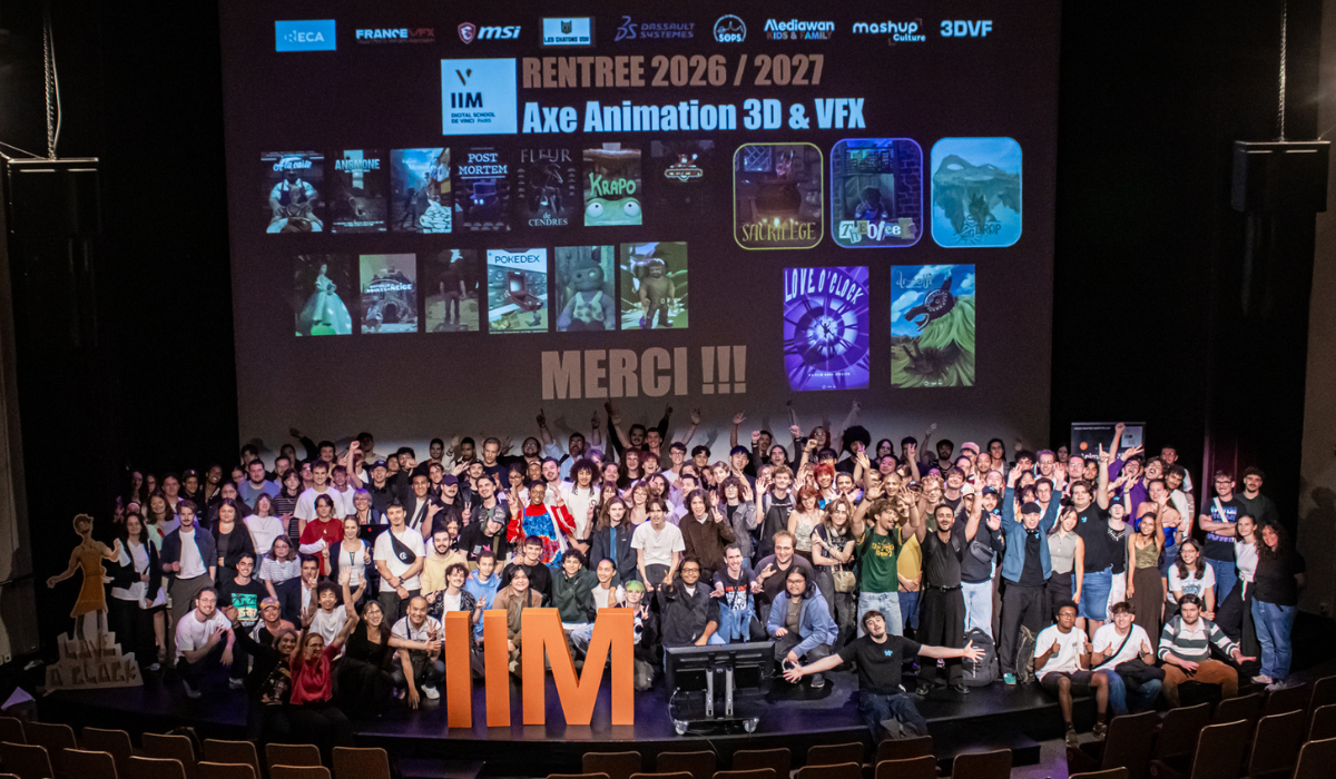 Rentree Animation 3D VFX formation bachelor master IIM – Projets étudiants, masterclass et tables rondes : la rentrée des étudiants en Animation 3D & VFX