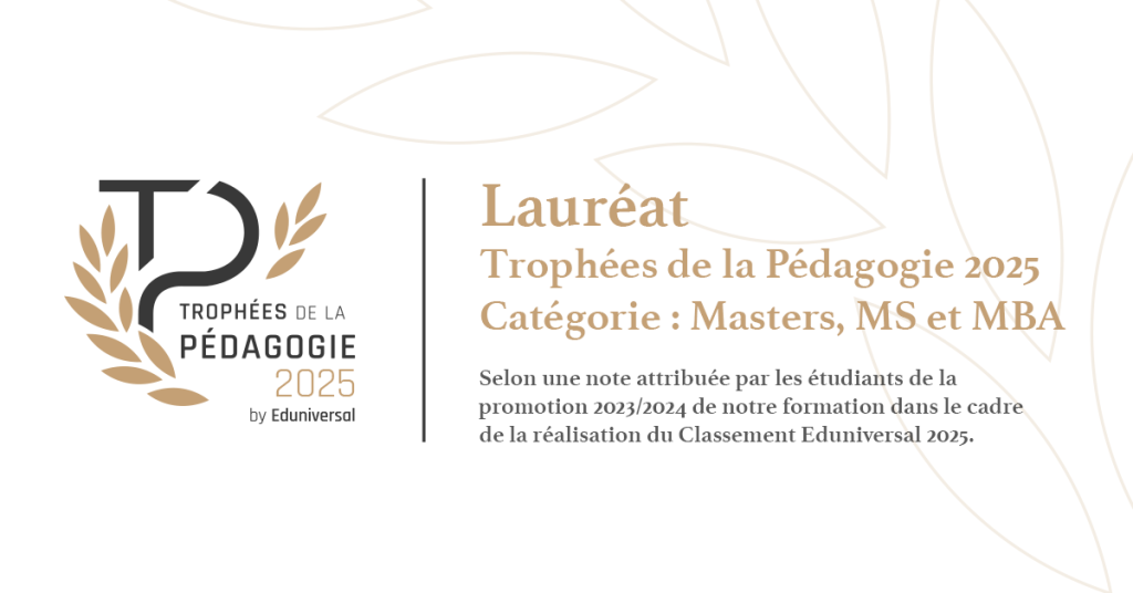 TP 25 Linkedin   Instagram Post Laureat MS MBA 1024x536 - Eduniversal : Le Mastère Marketing & Communication Digitale récompensé lors des Trophées de la pédagogie